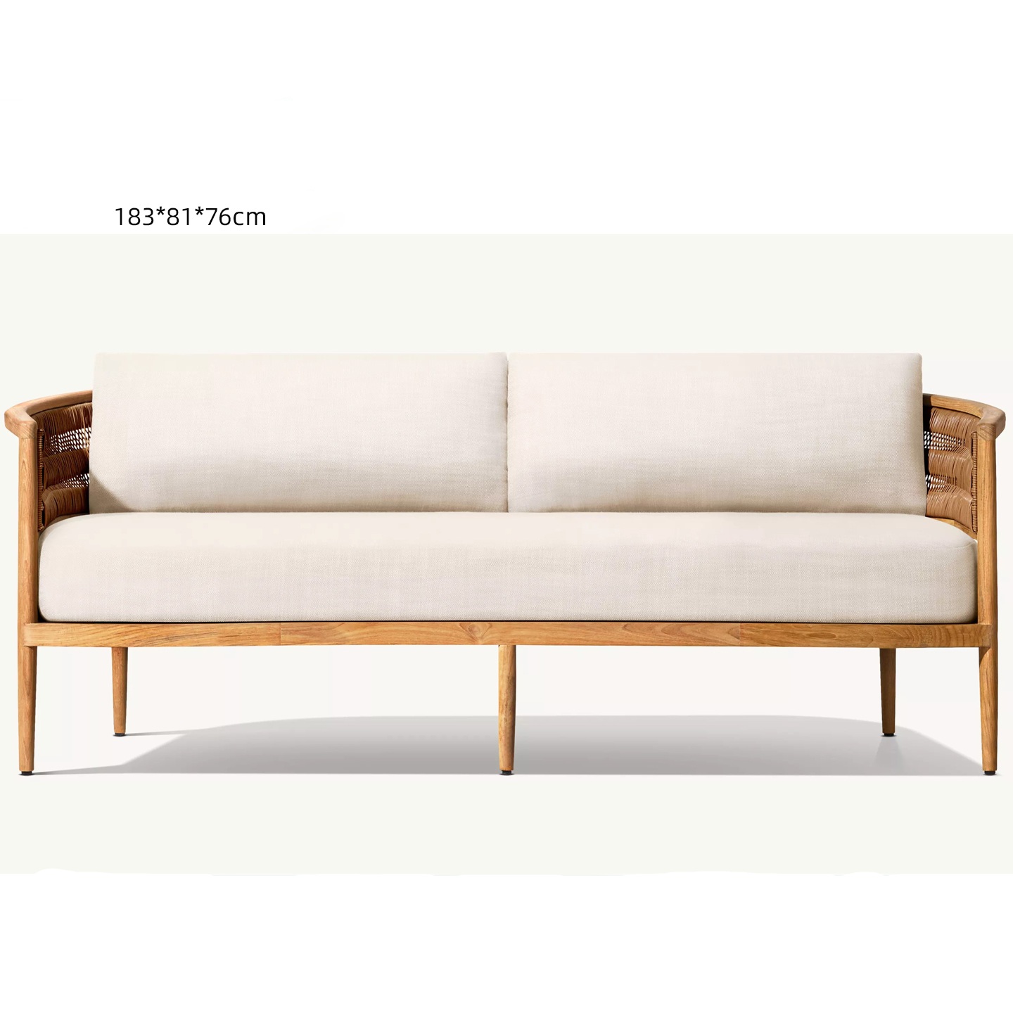 Divano doppio in teak importato