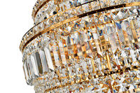 Lustre rotatif en cristal K9 pour villa, éclairage d'escalier, lustre de plafond LED rond multicouche pour mariage, vente en gros