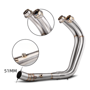 Per Yamaha MT-07 FZ-07 tubo di scarico anteriore del motociclo marmitta modificato fuga <span class=keywords><strong>Moto</strong></span> Racing YZF MT07 FZ07 tracciante - Product Image 6