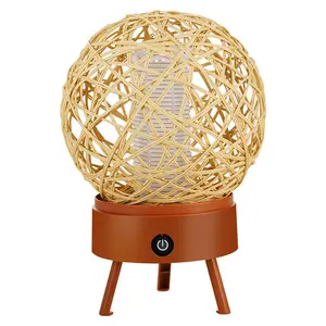 Toby's 2-in-1 Rattan ball night light UV trap electric shock mosquito killing not rechargeable mosquito killer lamp for indoor