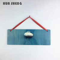 Plaque de porte suspendue en bois MDF personnalisée par sublimation, qualité usine 2026, conforme CARB P2/REACH, pour décoration intérieure MDFSUB