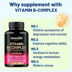 תוסף תזונה OEM חלאל, מולטי ויטמין <span class=keywords><strong>B</strong></span>, כמוסות ויטמין B1, B6, B12, קפסולות ויטמין <span class=keywords><strong>B</strong></span> קומפלקס - Product Image 3