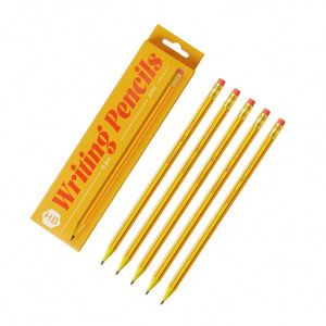 High Quality 12-Piece HB Standard Pencil Set Customizable Wood Free Student Writing Pencils with English Packing <b>Box</b> - Product Image 6