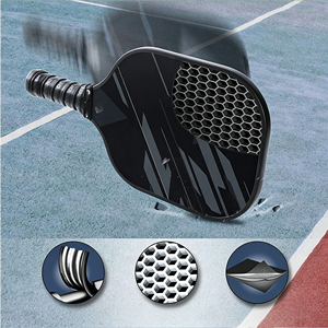Wide Body Fiberglass Pickleball Bat Polymer Honeycomb Core High <b>Rebound</b> Performance Anti Slip Cushioned Grip For Adult Match - Product Image 4