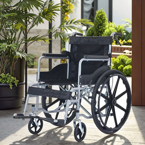 Lichtgewicht Draagbare Handmatige Koolstofstalen Rolstoel Voor Ouderen/Gehandicapten Nieuwe Opvouwbare Zachte Stoel Trolley Ce Gecertificeerd Comfortabel - Product Image 3