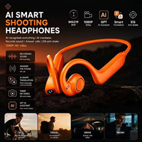 Nouveaux écouteurs intelligents E900 avec caméra 8MP, enregistrement vidéo, écouteurs sportifs sans fil, traduction IA, casque sport à conduction osseuse