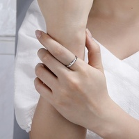 Bague d'articulation minimaliste et Simple, Style mignon, redimensionnable, empilable, pour écolières, femmes, anneau de doigt de poisson