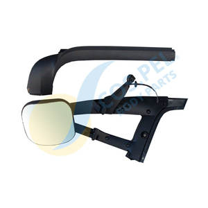 100% Hecho en Italia Excelente calidad ESPEJO DELANTERO (NEGRO) ABS espejo de repuesto negro 46,5 cm - Product Image 1