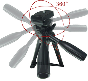 Ligero portátil 1/4 ''Tornillo de montaje Soporte para teléfono Soporte para trípode de cámara de aleación de aluminio con bolsa de transporte para viajes y viajes - Product Image 6