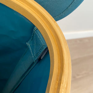 Cesto per Biancheria Sporca Pieghevole 2025 Aggiornato, in Tessuto Oxford Impermeabile + Bambù, Grande Capacità (Con Coperchio) - Product Image 5