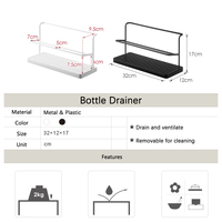 Cuisine 2 couches bureau métal eau biberon séchage support support repos support avec plateau