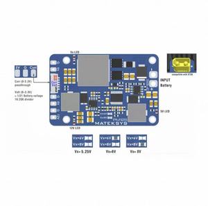 Module d'alimentation MATEK PM12S-3 <span class=keywords><strong>DCIN</strong></span> 3-12S 9-55V Tension de sortie : 5V / 6V / 8V pour drone FPV / quadricoptères / avions - Product Image 5