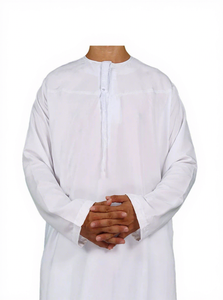 Vêtements de prière islamiques pour hommes CCY Omani, costume Thobe avec pantalon, manches longues, <span class=keywords><strong>Qamis</strong></span> <span class=keywords><strong>Homme</strong></span> Musulman, Jubbah, <span class=keywords><strong>ensemble</strong></span> deux pièces - Product Image 2