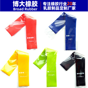 Bandes de résistance en latex colorées, ensemble en caoutchouc naturel pour le fitness, le yoga, les exercices de musculation, le lifting des fesses et le remodelage corporel - Product Image 5