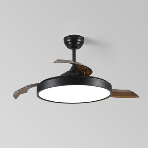 Kit d'entrepôt commercial de luxe à enroulement invisible de <span class=keywords><strong>lustre</strong></span> à distance dans la lumière de ventilateur de plafond de silence de <span class=keywords><strong>ventilation</strong></span> - Product Image 1