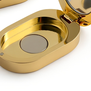 Caja de Perfume Creativa Hecha a Mano con Tapa Abatible de Aleación de Zinc, Estuche Vacío Personalizable, Divisores para Lápiz Labial, Colorete, Bálsamo Labial y Sombra de Ojos - Product Image 6