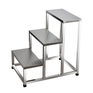 Customized thickened all-stainless steel footstool, suitable for home and outdoor use, non-slip <b>steps</b>, footstools, and hospital - Product Image 3
