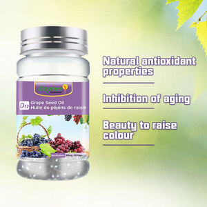 Natürliche Ergänzung Bio lebensmittel Trauben kernöl Extrakt <span class=keywords><strong>Softgel</strong></span> Trauben kern kapseln OPC OEM Private Label 120mg 500mg Antioxidans - Product Image 1