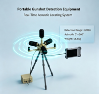 Détecteur acoustique omnidirectionnel portable Chen Hui, haute précision, positionnement de source sonore, télécommande pour la sécurité