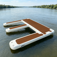 Plateforme flottante gonflable en PVC de haute qualité avec tapis de piscine – Quai pour yacht, lac, plage et usage commercial