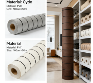 ملصق جداري ثلاثي الأبعاد من البي في سي بتصميم أوروبي مقاوم للماء والحريق بنمط مخطط ومربعات للمنازل والشقق وغرف النوم والمكاتب والحمامات - Product Image 2