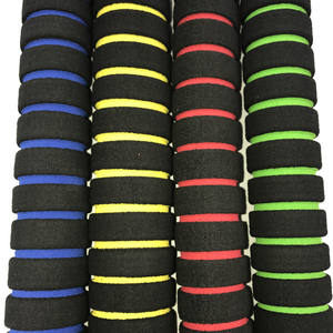 Empuñaduras de esponja de bambú para manillar, diámetro interior de 25,4 mm, para bicicletas de carretera, con opciones de color: rojo, azul, amarillo, verde - Product Image 2