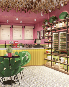 Custom LED Wooden Cafe Counter | Modern Coffee Shop Furniture Set for Retail Display Design - Product Image 4