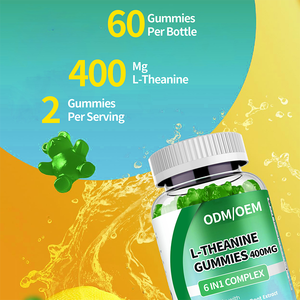 शाकाहारी एल-थीनिन गुम्मीज प्राकृतिक कार्बनिक मेलाटोनिन नींद के पूरक - Product Image 2