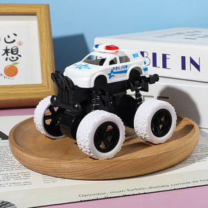 EPT Wholesale Plastic <b>Police</b> <b>Car</b> Rotatable Four-wheel Drive Inertial Stunt Off-road Friction Vehicle Model <b>Car</b> <b>Toy</b> - Product Image 1