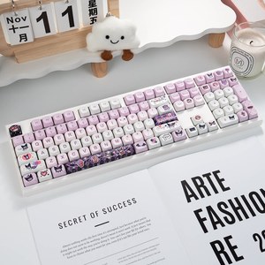 คี<span class=keywords><strong>ย</strong></span>์บอร์ดแบบกลไก Z108 3 โหมด หลายรุ่น ลา<span class=keywords><strong>ย</strong></span>การ์ตูนแมว/หมี คี<span class=keywords><strong>ย</strong></span>์แคป RGB ปรับแต่งได้ สำหรับสาวๆ ใช้ในออฟฟิศ - Product Image 5