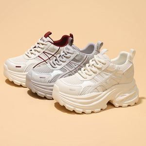Baskets Chunky Femme Style Dad Shoes Printemps-Été 2026 Nouveautés Semelle Épaisse Talon Rehaussé Chaussures Décontractées Élégantes et Confortables - Product Image 4