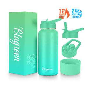 Double Wall 304 Stainless Steel Vacuum Flask <strong>Water</strong> <strong>Bottle</strong> 40oz Tumbler With Lid And Straw - Product Image 2