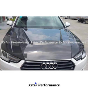 Capot de capot en Fiber de carbone de style évent Xstar Ver2 pour <span class=keywords><strong>Audi</strong></span> A4 B9 B9.5 B10 <span class=keywords><strong>S4</strong></span> RS4 - Product Image 2