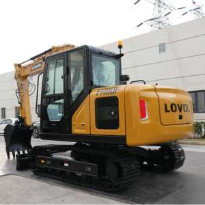 รถขุดดินดีเซลราคาประหยัด 8 ตัน แบบตีนตะขาบ เครื่องยนต์ไฮดรอลิก สำหรับงานก่อสร้าง รถขุดขนาดใหญ่ - Product Image 3