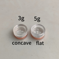 Roségoldener Deckel mit Fenster, 5g Mini-Kosmetikdose – Tragbarer Siebdose mit Aufkleber für Lidschatten- und Rouge-Proben