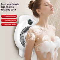 Machine de douche électrique murale entièrement automatique et intelligente, avec tête de brosse de type split, dispositif de nettoyage portable multifonctionnel pour le dos