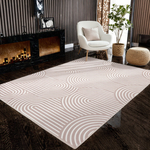 Tapis moderne en fourrure de mouton de Mongolie véritable, couleur unie blanche, à poils ras, durable, pour canapé, lit, usage domestique - Product Image 2