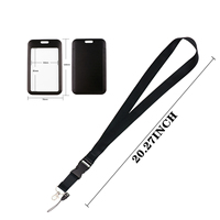 Lanière en polyester unie vierge avec boucle de sécurité, personnalisable par sublimation, avec porte-badge d'identification – Vente en gros