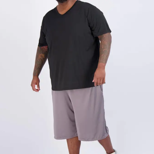 T-Shirt con scollo a V T-Shirt da uomo taglia grande e grassa <span class=keywords><strong>misura</strong></span> personalizzata T-Shirt da 5XL da 6XL a T-Shirt ad asciugatura rapida - Product Image 3