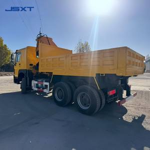 Camion-grue d'occasion 6x4 Sinotruck Howo 5 tonnes avec grue à bras articulé, moteur Yuchai, boîte de vitesses, roulement et moteur, hauteur de levage 15m - Product Image 6