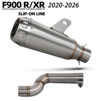 Silencieux d'échappement F900XR pour BMW F900R F900 R/XR 2020-2026, échappement à enfiler pour moto de tourisme, silencieux de course professionnel