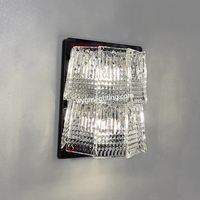 TUILE DE Applique Murale Éclairage Frozen Crystal Glass Bracket Lampe LED Applique Murale pour Home Office Salon