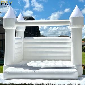 Castello Gonfiabile Commerciale Bianco 13x13 per Matrimoni, Casa Rimbalzante Gonfiabile in Vendita - Product Image 4