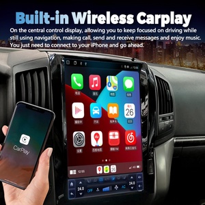 เครื่องเล่นมัลติมีเดียในรถยนต์ขนาด 16 นิ้ว สำหรับ Toyota Land Cruiser LC200 ปี 2008-2015 รองรับ CarPlay ระบบนำทาง GPS วิทยุ Qualcomm หน่วยความจำ 128GB หน้าจอแนวตั้ง - Product Image 6