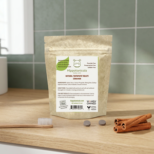 Hippotanicals Comprimés de dentifrice à la cannelle sans fluorure, sans sulfate, sans conservateur - Format voyage - Product Image 2