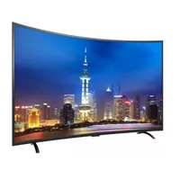 TV Android Pintar 65 75 Inci TV 4K LED Wifi/Lan TV Internet Televisi Layar Melengkung QLED Pabrik Televisi Definisi Tinggi
