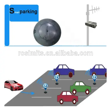 LoRa smart Parking occupancy detection sensor configure with remove monitor APP for indoor/on-street parking guidance