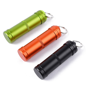 Edc 3 Inch Con Dấu Con Nhộng Bằng Kim Loại Nhôm Chống Thấm Nước Phù Hợp Với Thuốc Lá Du Lịch Móc Khóa Hộp Đựng Thuốc - Product Image 1