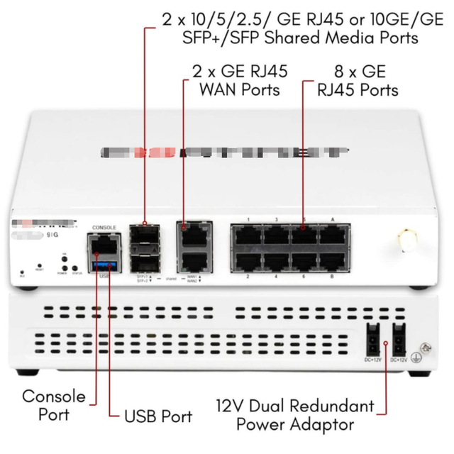 NEW Firewall FG-91G FortiGate Enterprise SD-WAN Firewall for Small Office Fortinet FortiGate-91G