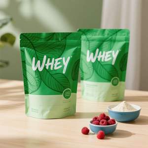 Sachet refermable sur mesure pour l'emballage de poudres alimentaires, pochette en plastique durable de qualité alimentaire - Product Image 3